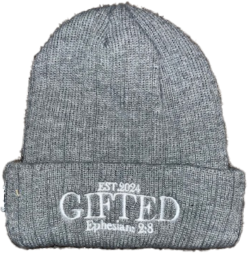 Gray Gifted Beanie